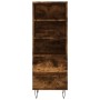 Hohes Sideboard aus geräuchertem Eichensperrholz, 40 x 36 x 110 cm von vidaXL, Sideboards - Ref: Foro24-831513, Preis: 62,54 ...