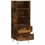 Hohes Sideboard aus geräuchertem Eichensperrholz, 40 x 36 x 110 cm von vidaXL, Sideboards - Ref: Foro24-831513, Preis: 61,87 ...