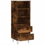 Hohes Sideboard aus geräuchertem Eichensperrholz, 40 x 36 x 110 cm von vidaXL, Sideboards - Ref: Foro24-831513, Preis: 62,54 ...