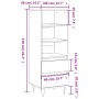 Hohes Sideboard aus geräuchertem Eichensperrholz, 40 x 36 x 110 cm von vidaXL, Sideboards - Ref: Foro24-831513, Preis: 62,54 ...