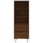 Tall brown oak plywood sideboard 40x36x110 cm by vidaXL, Sideboards - Ref: Foro24-831515, Price: 65,28 €, Discount: %