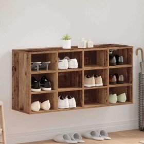 Armario Zapatero con estante Madera vieja 103 x 30 x 51 cm en Zapateros y organizadores de calzado | Comprar online en Foro24