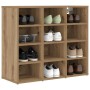 Zapatero Roble artisan 77.5 x 30 x 67 cm Madera contrachapada