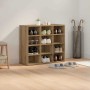 Zapatero Roble artisan 77.5 x 30 x 67 cm Madera contrachapada