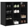 Armario Zapatero con estante Roble Negro 77,5 x 30 x 67 cm en Zapateros y organizadores de calzado | Comprar online en Foro24