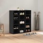 Zapatero Roble negro 77.5 x 30 x 83.5 cm Madera contrachapada