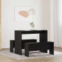 Conjunto de comedor 2 pcs Roble negro 97 x 47 x 75 cm