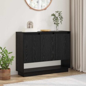 Vitrina Roble negro 97 x 29 x 75 cm Madera contrachapada