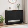 Vitrina Roble negro 97 x 29 x 75 cm Madera contrachapada