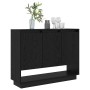 Vitrina Roble negro 97 x 29 x 75 cm Madera contrachapada