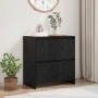 Vitrina Roble negro 70 x 41 x 75 cm Madera contrachapada