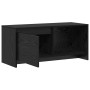 Soporte de TV Roble negro 90 x 35 x 40 cm Madera contrachapada