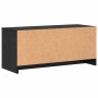 Soporte de TV Roble negro 90 x 35 x 40 cm Madera contrachapada