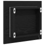 Espejo de baño LED con espejo Roble negro 40 x 8.5 x 37 cm