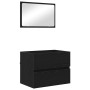 Conjunto de Muebles de Baño 2 pcs Roble Negro 57 x 37 x 45 cm