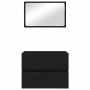 Conjunto de Muebles de Baño 2 pcs Roble Negro 57 x 37 x 45 cm