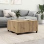 Mesa de Café Roble artisan 75 x 75 x 38 cm Madera contrachapada