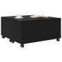 Mesa de Café Roble negro 75 x 75 x 38 cm Madera contrachapada