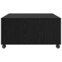 Mesa de Café Roble negro 75 x 75 x 38 cm Madera contrachapada
