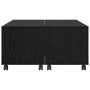 Mesa de Café Roble negro 75 x 75 x 38 cm Madera contrachapada