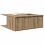 Mesa de Café Roble artisan 80 x 80 x 31 cm Madera contrachapada