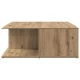 Mesa de Café Roble artisan 80 x 80 x 31 cm Madera contrachapada