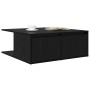 Mesa de Café Roble negro 80 x 80 x 31 cm Madera contrachapada