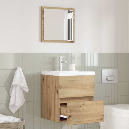 Armario de Baño con cajón Roble artesanal 41 x 38.5 x 45 cm