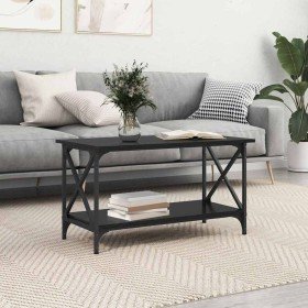 Mesa de Café Roble negro 80 x 45 x 45.5 cm Madera contrachapada en Mesas de centro | Comprar online en Foro24