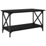 Mesa de Café Roble negro 80 x 45 x 45.5 cm Madera contrachapada