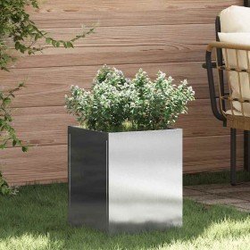 Maceta para Jardín Plateado Acero inoxidable en Maceteros y jardineras | Comprar online en Foro24