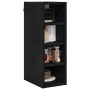 Mueble colgante con estante Riga Roble negro 20 x 29,5 x 60 cm