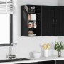 Mueble colgante con estante Riga Roble negro 30 x 29,5 x 60 cm en Armarios de cocina | Comprar online en Foro24