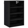 Mueble colgante con estante Riga Roble negro 40 x 29,5 x 60 cm