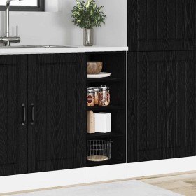 Gabinete Base de Cocina Riga Roble negro 30 x 44,5 x 81,5 cm