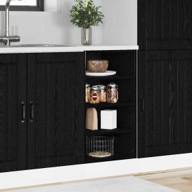 Gabinete Base de Cocina Riga Roble negro 40 x 44,5 x 81,5 cm