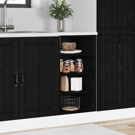 Gabinete Base de Cocina Riga Roble negro 40 x 44,5 x 81,5 cm