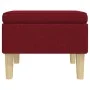 Taburete con patas de madera tapizado tela rojo tinto von vidaXL, Klapphocker und Stühle - Ref: Foro24-329428, Preis: 78,46 €...