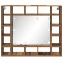 Armario de espejo con estante Madera vieja 91 x 15 x 76.5 cm