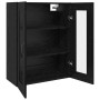 Armario de pared colgante Negro 69.5 x 34 x 90 cm
