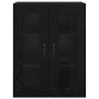 Armario de pared colgante Negro 69.5 x 34 x 90 cm