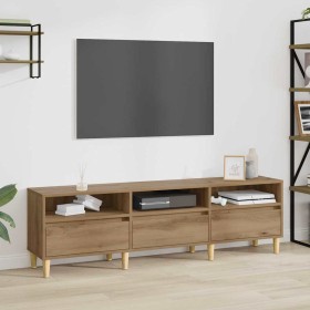 Gabinete de TV con cajón Roble artesanal 150 x 30 x 45 cm en Muebles TV | Comprar online en Foro24