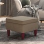 Hocker mit Beinen aus hellem grauem Samt und Holz. von vidaXL, Klapphocker und Stühle - Ref: Foro24-329457, Preis: 83,51 €, R...