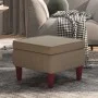Hocker mit Beinen aus hellem grauem Samt und Holz. von vidaXL, Klapphocker und Stühle - Ref: Foro24-329457, Preis: 81,89 €, R...