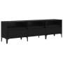 Gabinete de TV Roble negro 150 x 30 x 44,5 cm