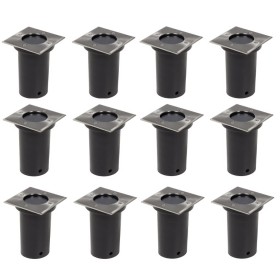 Square outdoor floor lights 12 units by vidaXL, Outdoor lighting - Ref: Foro24-160437, Price: 137,37 €, Discount: %