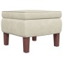 Hocker mit cremefarbenen Samtbeinen aus Holz von vidaXL, Klapphocker und Stühle - Ref: Foro24-329466, Preis: 82,35 €, Rabatt: %