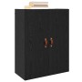 Armario de pared Negro 69.5 x 34 x 90 cm Madera contrachapada