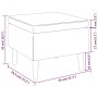 Hocker mit Holzbeinen, gepolstert mit cremefarbenem Stoff von vidaXL, Klapphocker und Stühle - Ref: Foro24-329455, Preis: 67,...