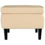 Taburete con patas de madera terciopelo crema de vidaXL, Taburetes y sillas plegables - Ref: Foro24-329445, Precio: 76,96 €, ...
